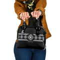 Aotearoa Atua Rehua Shoulder Handbag Maori God Of Healing Taniko Motifs