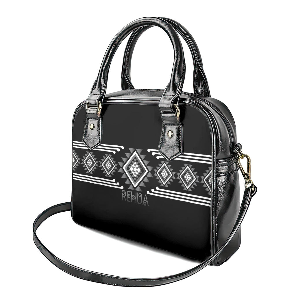 Aotearoa Atua Rehua Shoulder Handbag Maori God Of Healing Taniko Motifs