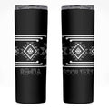 Aotearoa Atua Rehua Personalised Skinny Tumbler Maori God Of Healing Taniko Motifs
