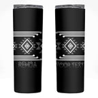 Aotearoa Atua Rehua Personalised Skinny Tumbler Maori God Of Healing Taniko Motifs