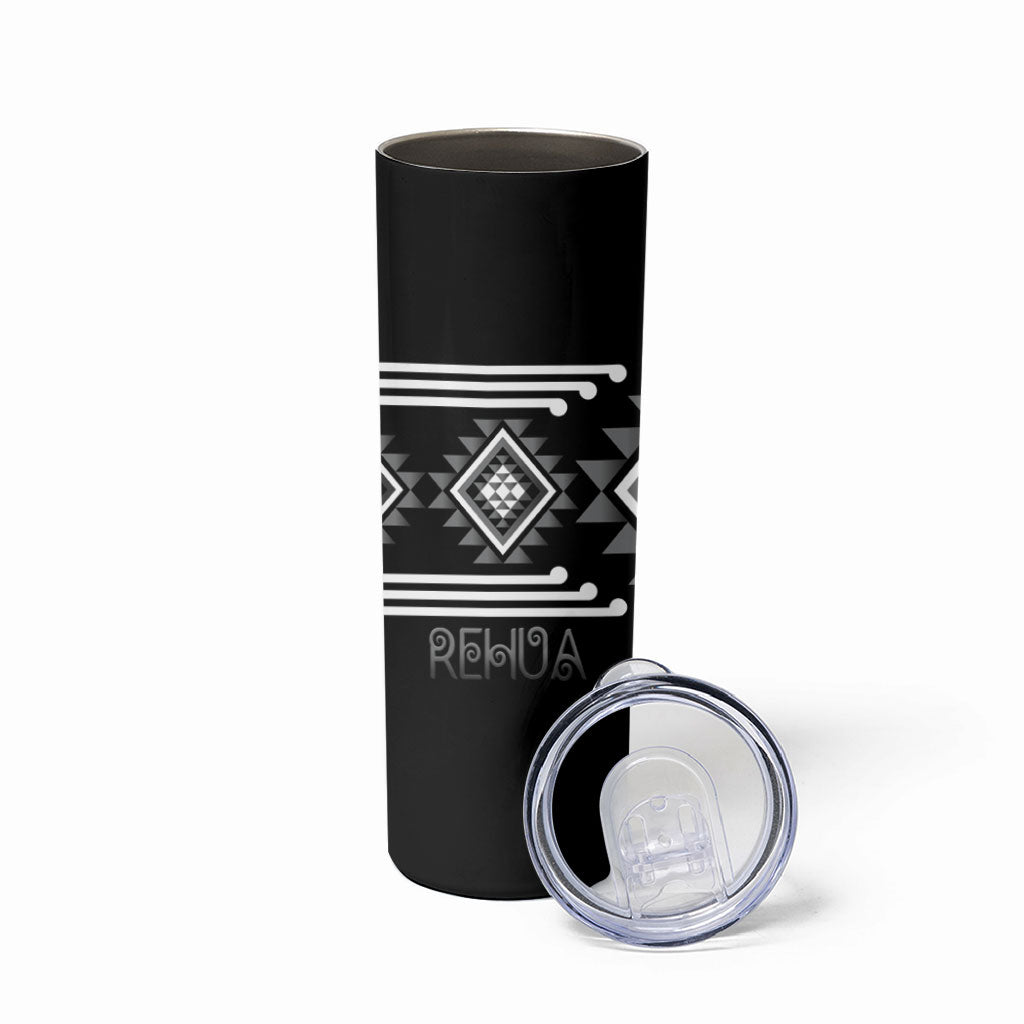 Aotearoa Atua Rehua Personalised Skinny Tumbler Maori God Of Healing Taniko Motifs
