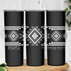 Aotearoa Atua Rehua Personalised Skinny Tumbler Maori God Of Healing Taniko Motifs