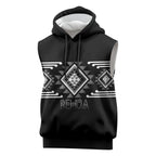 Aotearoa Atua Rehua Personalised Sleeveless Hoodie Maori God Of Healing Taniko Motifs