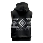 Aotearoa Atua Rehua Personalised Sleeveless Hoodie Maori God Of Healing Taniko Motifs