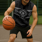 Aotearoa Atua Rehua Personalised Sleeveless Hoodie Maori God Of Healing Taniko Motifs