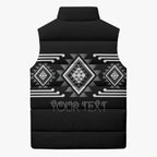 Aotearoa Atua Rehua Personalised Sleeveless Puffer Jacket Maori God Of Healing Taniko Motifs