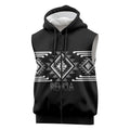 Aotearoa Atua Rehua Personalised Sleeveless Zip Hoodie Maori God Of Healing Taniko Motifs