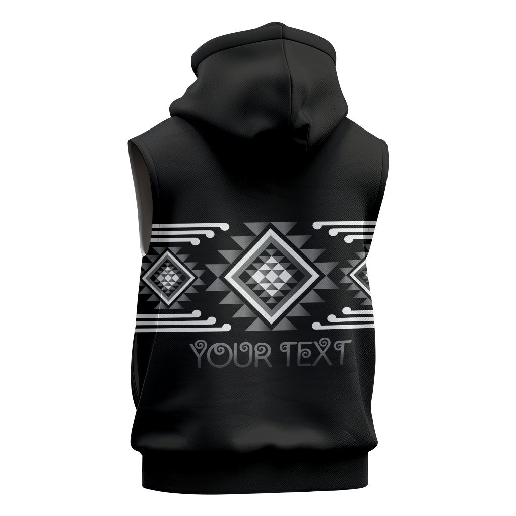 Aotearoa Atua Rehua Personalised Sleeveless Zip Hoodie Maori God Of Healing Taniko Motifs