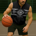 Aotearoa Atua Rehua Personalised Sleeveless Zip Hoodie Maori God Of Healing Taniko Motifs