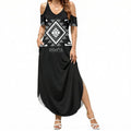 Aotearoa Atua Rehua Personalised Summer Maxi Dress Maori God Of Healing Taniko Motifs