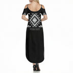 Aotearoa Atua Rehua Personalised Summer Maxi Dress Maori God Of Healing Taniko Motifs