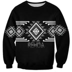 Aotearoa Atua Rehua Personalised Sweatshirt Maori God Of Healing Taniko Motifs