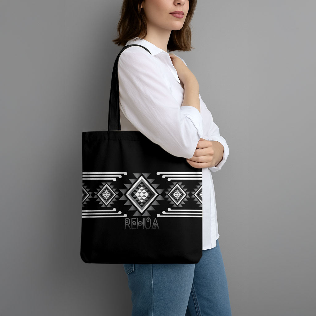 Aotearoa Atua Rehua Tote Bag Maori God Of Healing Taniko Motifs