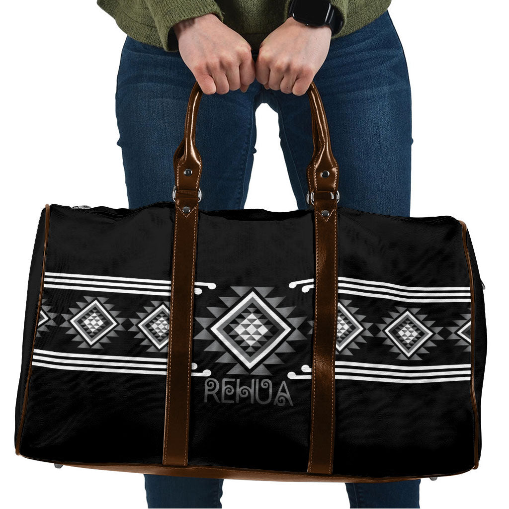 Aotearoa Atua Rehua Travel Bag Maori God Of Healing Taniko Motifs