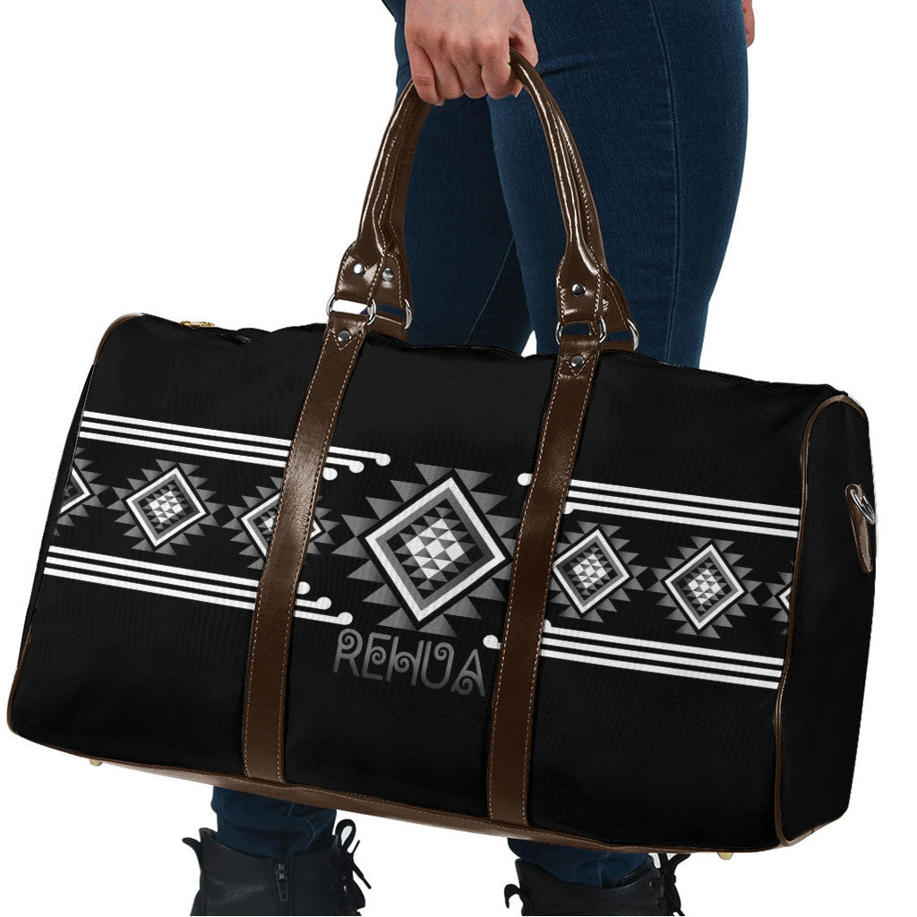 Aotearoa Atua Rehua Travel Bag Maori God Of Healing Taniko Motifs