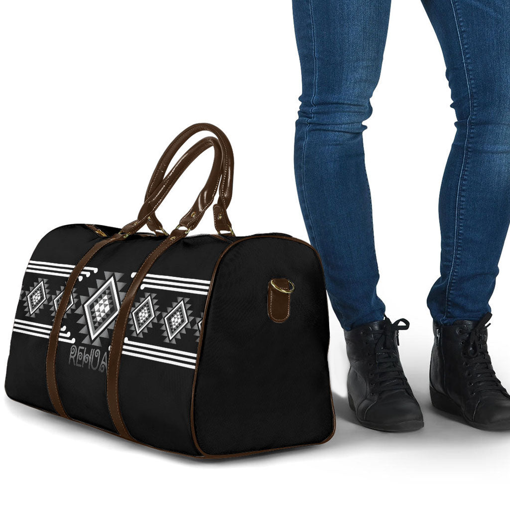 Aotearoa Atua Rehua Travel Bag Maori God Of Healing Taniko Motifs