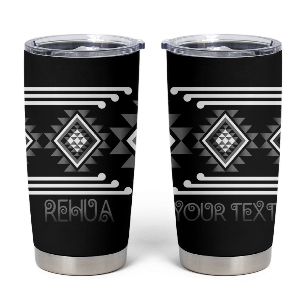 Aotearoa Atua Rehua Personalised Tumbler Cup Maori God Of Healing Taniko Motifs