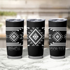Aotearoa Atua Rehua Personalised Tumbler Cup Maori God Of Healing Taniko Motifs