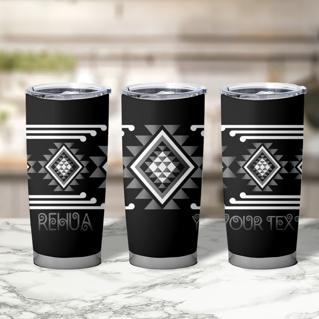 Aotearoa Atua Rehua Personalised Tumbler Cup Maori God Of Healing Taniko Motifs