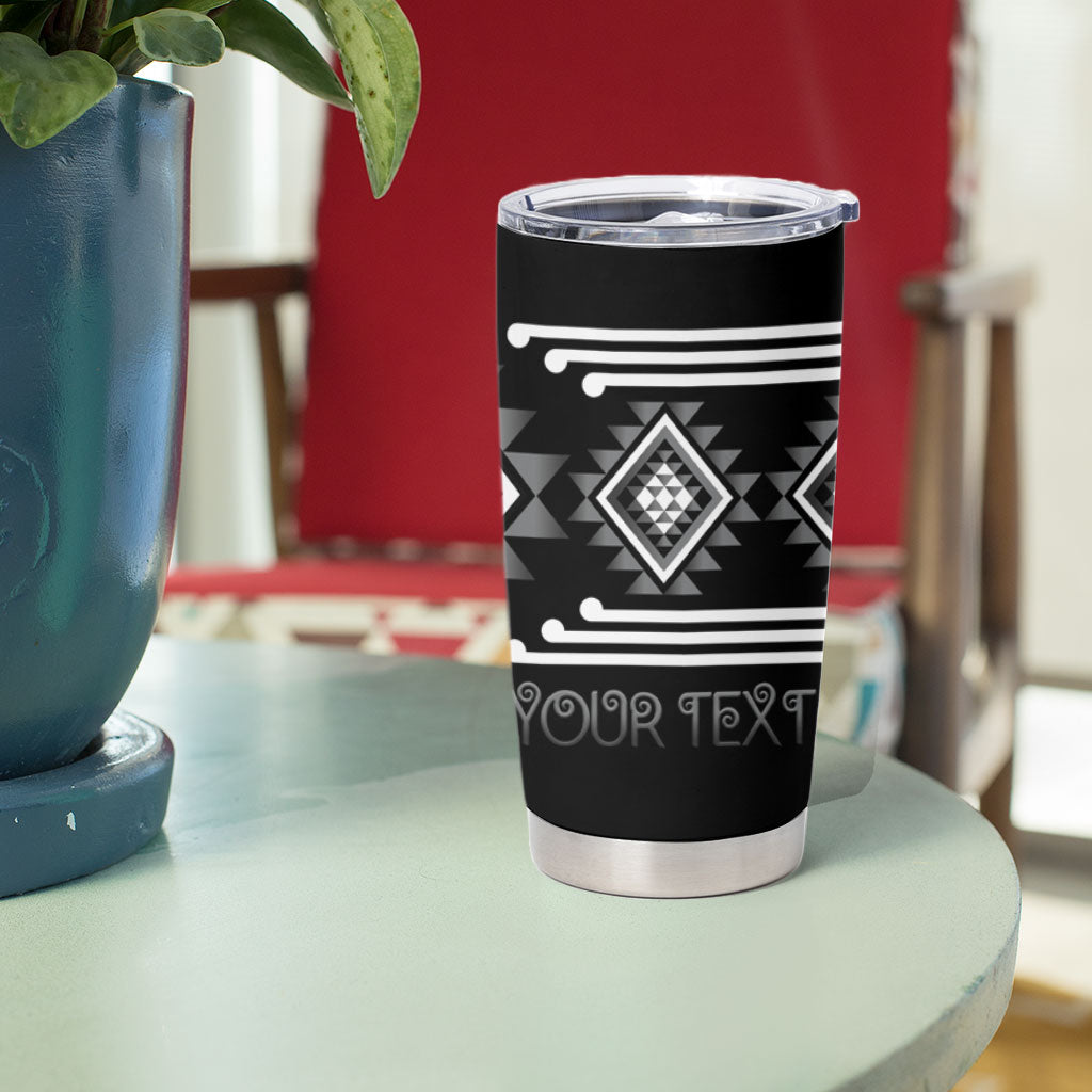 Aotearoa Atua Rehua Personalised Tumbler Cup Maori God Of Healing Taniko Motifs