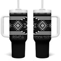 Aotearoa Atua Rehua Personalised Tumbler With Handle Maori God Of Healing Taniko Motifs