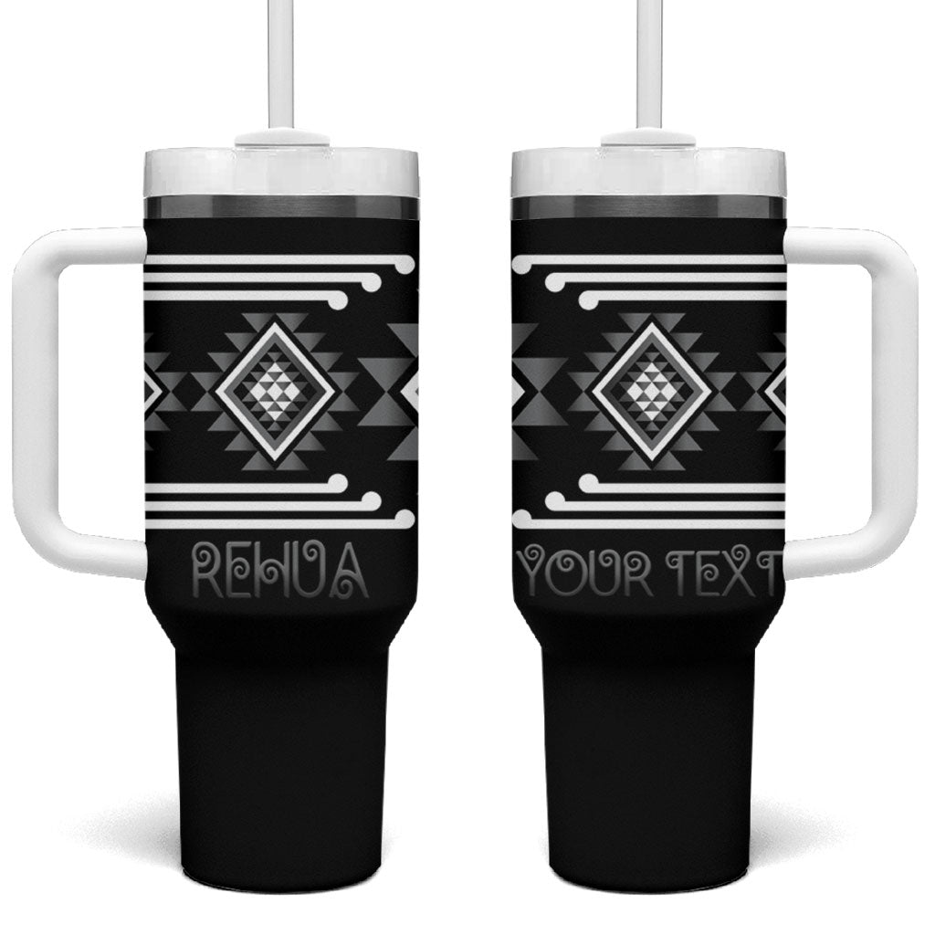 Aotearoa Atua Rehua Personalised Tumbler With Handle Maori God Of Healing Taniko Motifs