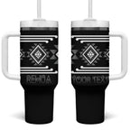 Aotearoa Atua Rehua Personalised Tumbler With Handle Maori God Of Healing Taniko Motifs