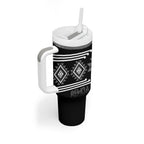 Aotearoa Atua Rehua Personalised Tumbler With Handle Maori God Of Healing Taniko Motifs
