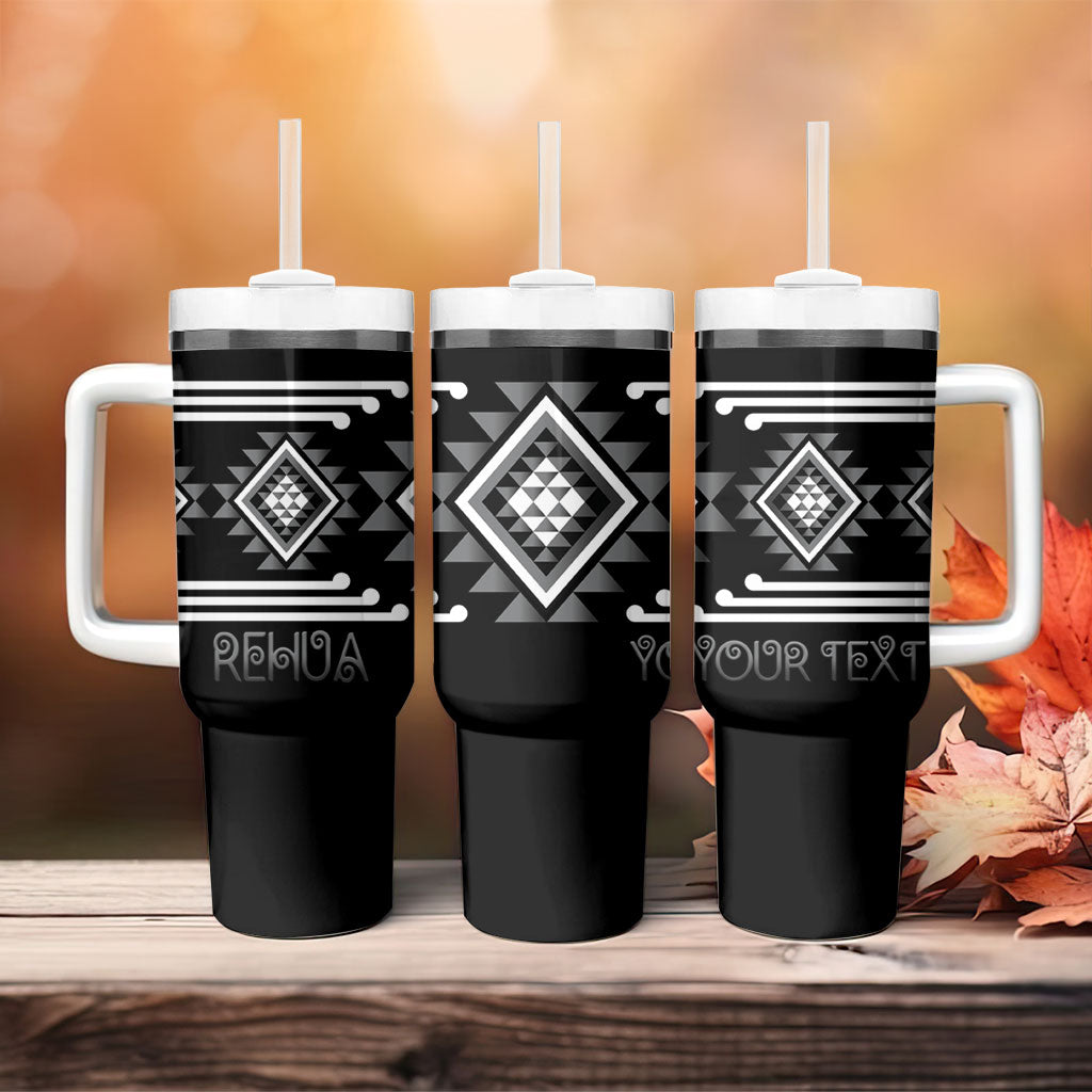 Aotearoa Atua Rehua Personalised Tumbler With Handle Maori God Of Healing Taniko Motifs