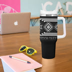 Aotearoa Atua Rehua Personalised Tumbler With Handle Maori God Of Healing Taniko Motifs