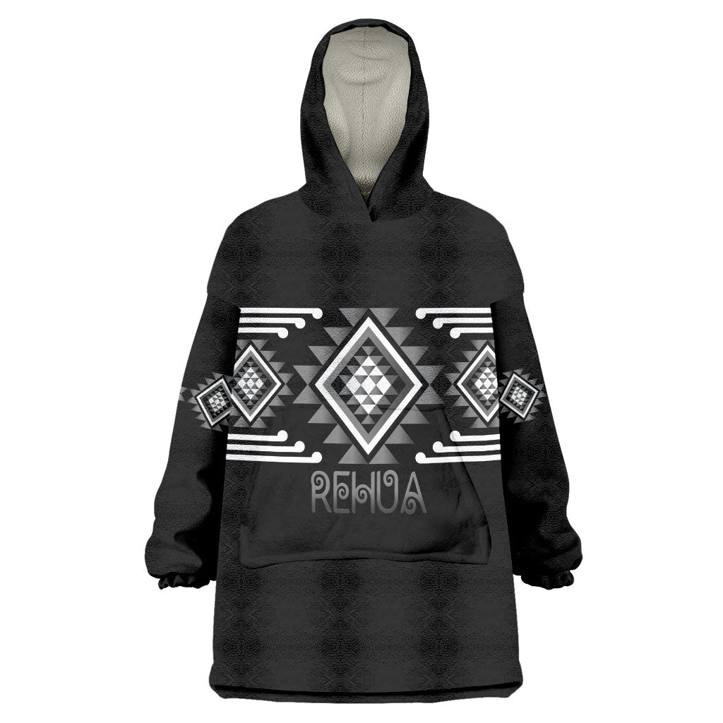 Aotearoa Atua Rehua Personalised Wearable Blanket Hoodie Maori God Of Healing Taniko Motifs