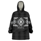 Aotearoa Atua Rehua Personalised Wearable Blanket Hoodie Maori God Of Healing Taniko Motifs