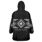 Aotearoa Atua Rehua Personalised Wearable Blanket Hoodie Maori God Of Healing Taniko Motifs