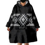 Aotearoa Atua Rehua Personalised Wearable Blanket Hoodie Maori God Of Healing Taniko Motifs