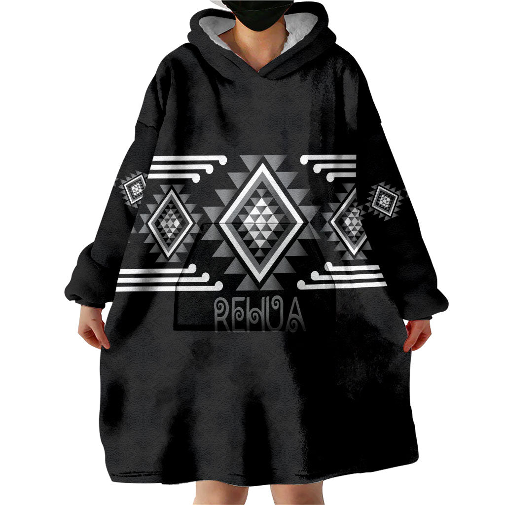 Aotearoa Atua Rehua Personalised Wearable Blanket Hoodie Maori God Of Healing Taniko Motifs