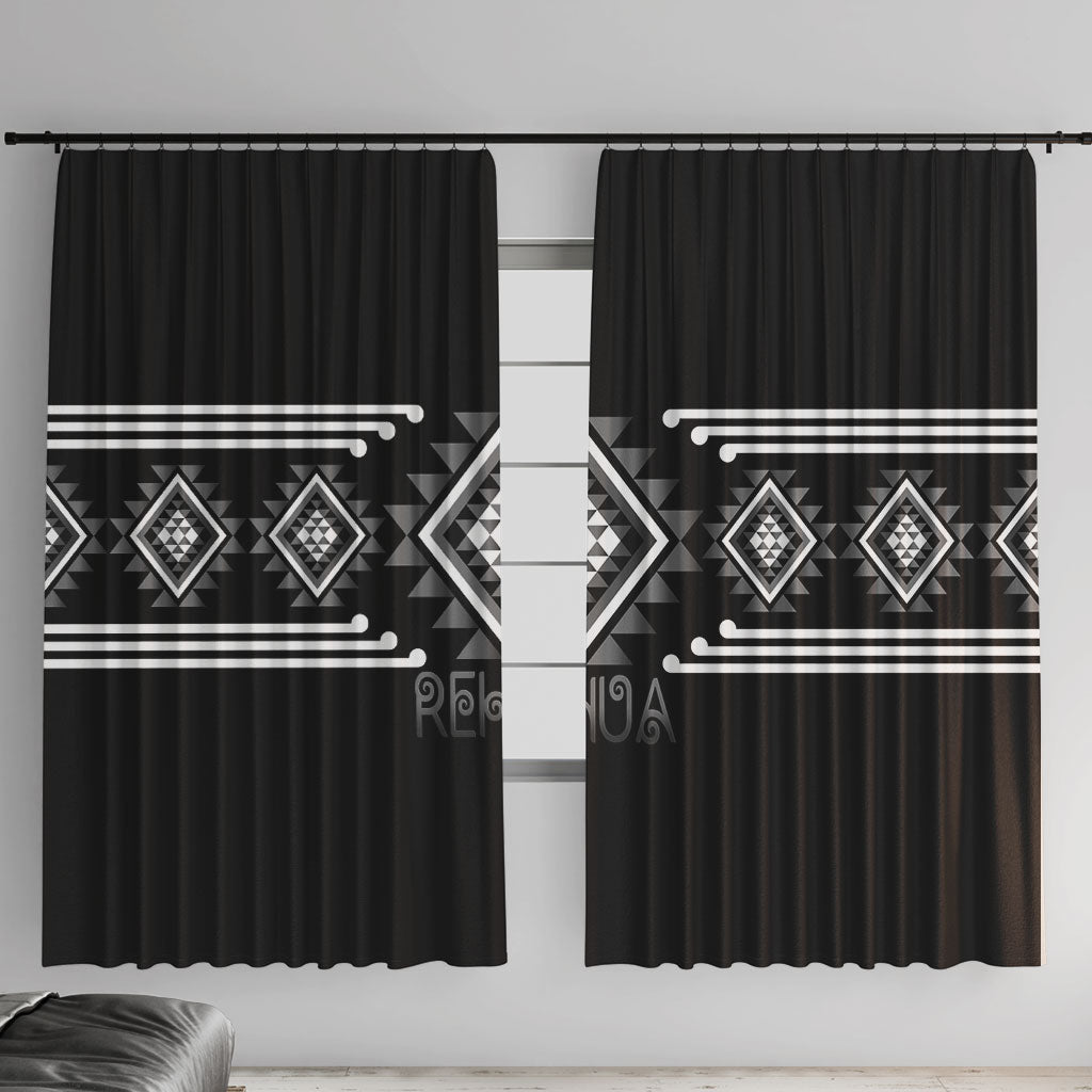 Aotearoa Atua Rehua Window Curtain Maori God Of Healing Taniko Motifs