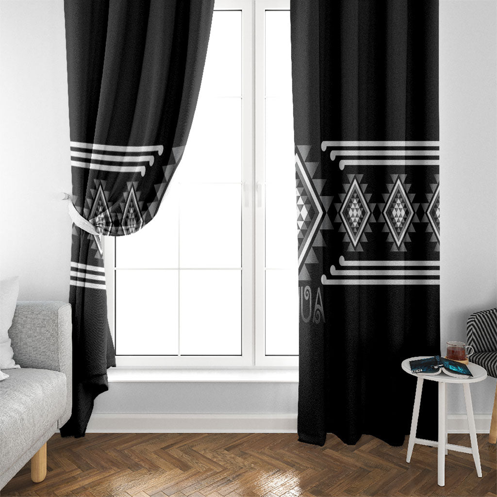 Aotearoa Atua Rehua Window Curtain Maori God Of Healing Taniko Motifs