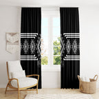 Aotearoa Atua Rehua Window Curtain Maori God Of Healing Taniko Motifs