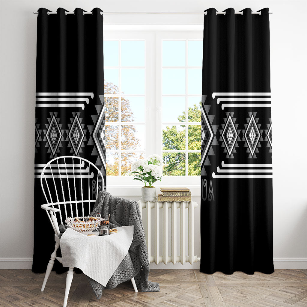 Aotearoa Atua Rehua Window Curtain Maori God Of Healing Taniko Motifs
