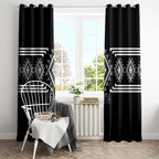 Aotearoa Atua Rehua Window Curtain Maori God Of Healing Taniko Motifs