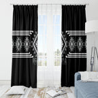 Aotearoa Atua Rehua Window Curtain Maori God Of Healing Taniko Motifs