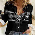 Aotearoa Atua Rehua Personalised Women Casual Shirt Maori God Of Healing Taniko Motifs