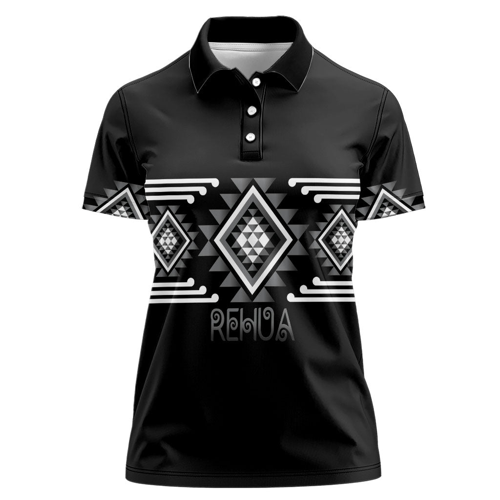 Aotearoa Atua Rehua Personalised Women Polo Shirt Maori God Of Healing Taniko Motifs