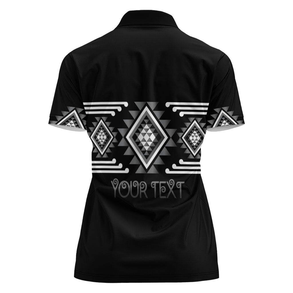 Aotearoa Atua Rehua Personalised Women Polo Shirt Maori God Of Healing Taniko Motifs