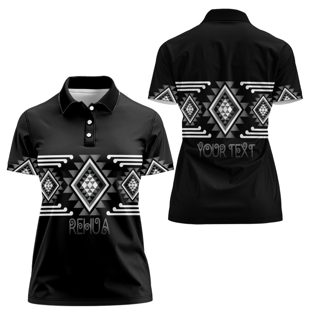 Aotearoa Atua Rehua Personalised Women Polo Shirt Maori God Of Healing Taniko Motifs