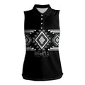 Aotearoa Atua Rehua Personalised Women Sleeveless Polo Shirt Maori God Of Healing Taniko Motifs