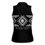 Aotearoa Atua Rehua Personalised Women Sleeveless Polo Shirt Maori God Of Healing Taniko Motifs