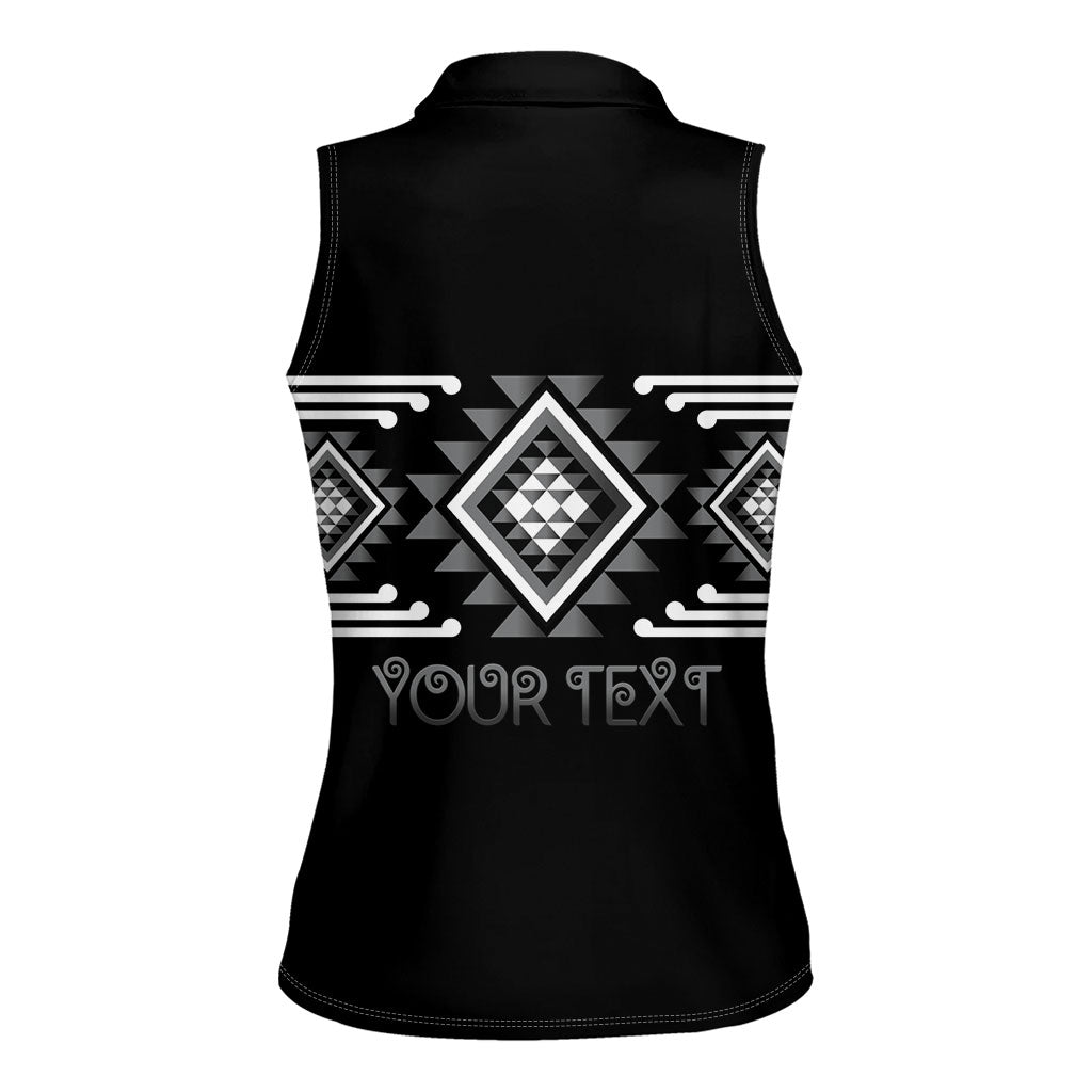 Aotearoa Atua Rehua Personalised Women Sleeveless Polo Shirt Maori God Of Healing Taniko Motifs