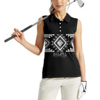 Aotearoa Atua Rehua Personalised Women Sleeveless Polo Shirt Maori God Of Healing Taniko Motifs