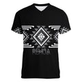 Aotearoa Atua Rehua Personalised Women V-Neck T-Shirt Maori God Of Healing Taniko Motifs